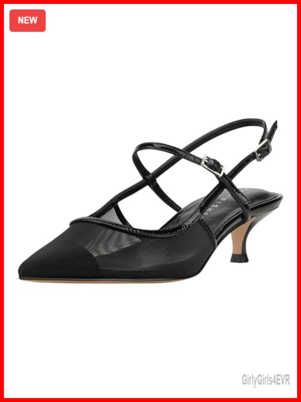 Kitten Heel Pointed Toe Slingback Dress Pumps